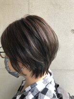 セピアージュ サンク(hair beauty clinic salon Sepiage cinq) デザインカラ-×切りっぱなしボブ×オン眉×ひし形シルエット