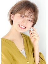 ルエ(rue)&nbsp;大人可愛い20代30代40代小顔ワンサイドショートボブ丸み前下がり