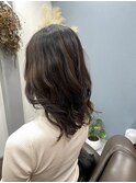 コテ巻き風パーマ