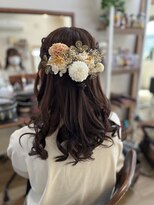 ロカット サロン(Roquat Salon)&nbsp;卒業式ハーフアップアレンジ【ヘアセット/袴/立川/立川南】