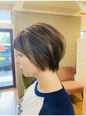 ハイライト×ショートボブ