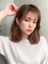 ラルユー 金山(LallYou)&nbsp;黒髪/グレーベージュ/レイヤーロング/前髪パーマ