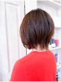 福山caary小顔補正立体カット30代40代50代大人ショートウルフ