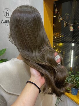 オーストヘアー リュウール(Aust hair Lueur) 似合わせオリーブカラー×エアリーロング