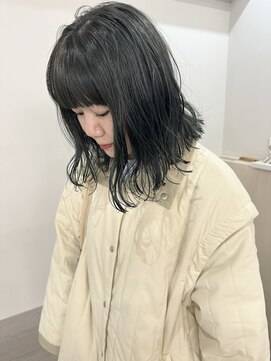 フルールデリズ(fleur de lis) **モスグリーン**切りっぱなしボブ**