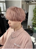 ベージュピンクハイトーンマッシュホワイトピンクミルクティー
