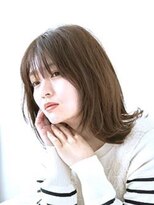 ヘアカフェ アティス(hair cafe Atease) ★外ハネミディアムボブ