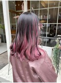 インナーカラー × pink