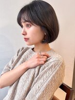 ラフ フロム ガーデン(Laf from GARDEN)&nbsp;ショートヘア/ダークアッシュ/韓国風/ワンカール/縮毛矯正