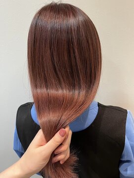 ジュイール 富士見ヶ丘(jouir) ダブルカラーピンクベージュベージュカラーケアブリーチレイヤー