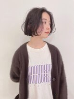 ツナグ(tsunagu) ワンレンボブ、黒髪ボブ、センターパート