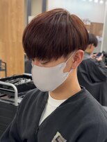 マッシュナチュラルカラーマッシュメンズヘアカラーツーブロック