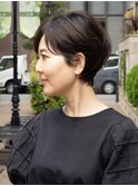 ショートボブ/大人ショート/丸みショート/くびれショート/茶屋町