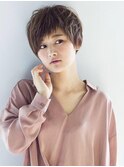 大人ガーリーショート◎小顔マッシュボブ短め前髪20代～50代