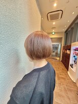 エルサフィロ ヨドヤバシ(el zafiro yodoyabashi)&nbsp;【el zafiro yodoyabashi】白髪馴染ませミニボブスタイル