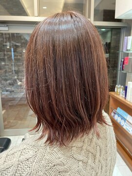 髪質改善/顔周りレイヤーカット/グレージュ[千葉/千葉駅]