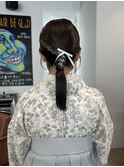 卒業式タイトヘア