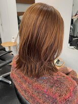 シベルバレー 横浜(sibell) ミディアムレイヤーカット顔周りレイヤーウルフハッシュカット