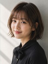 ユニット 蕨西口店(UNIT)&nbsp;ショートボブ髪型20代30代40代50代前髪あり前髪なし面長丸顔蕨駅
