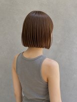 リア トーキョー(Lia TOKYO)&nbsp;【工藤武士】大人切りっぱなしボブ×ブラウンベージュ上品艶髪