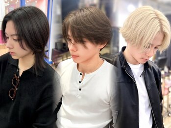 あるじゃんすー 静岡店の写真/【ウルフへア20枚¥3200~】シールエクステ×カラーが同時施術◎欲しい部分にエクステを付けて理想を実現★