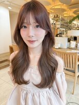ビーチ(BEACH) 大人可愛いミルクブラウン小顔韓国レイヤーカットデジタルパーマ
