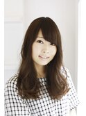 ナチュゆるカールなフェミニンロング
