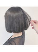 顎ラインボブ×シアーグレージュ