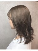 ブリーチなし透明感ベージュカラー！