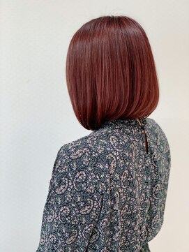 レ セゾン(Les Saisons) 艶ボブ☆くすみピンクカラー【大宮】