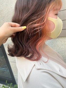 シェリエ(Cherie) イヤリングカラー/コーラルピンク/パステルカラー/