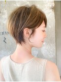 襟足スッキリ束感ショート/美シルエット/表参道/30代40代50代