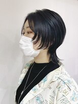 ゴーズゴードットビー 吉祥寺(go s go .b)&nbsp;ブルーブラックのショートウルフ【吉祥寺】【イルミナカラー】