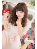 甘ふわ！大人かわいいベビーピンクブラウンランダムパーマa1