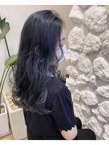 モアナバイヘッドライト 小田原店(Moana by HEADLIGHT) Moana【小田原】#ネイビーカラー#ブルーブラック#パーマ