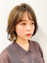 エアー 横浜(AIR)&nbsp;【長谷川】シースルーバング外はねボブ