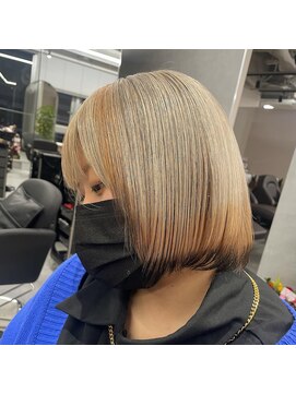 ジエクト カナウ(The Ect canow) ボブ◎ミルクティーカラー◎裾カラー