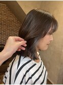 インナーカラー&切りぱなしボブ