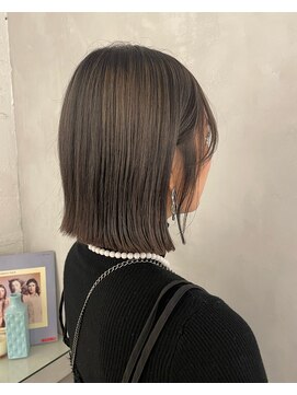 フォト イケブクロ(foto IKEBUKURO) ミディアム/ボブ/前髪カット/ ブリーチなし×グレージュ[池袋]