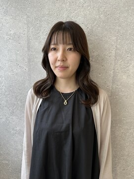 アース 三軒茶屋店(HAIR&MAKE EARTH) 三軒茶屋_レディース_セミロング_コテ巻き_ブラウン_ナチュラル