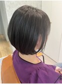 耳掛けショートボブ
