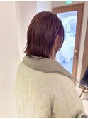 *滝田*ピンクベージュケアブリーチ垢抜け切りっぱなしボブ小顔