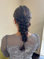 キャパジャストヘアー(CAPA just hair)&nbsp;お呼ばれヘアアレンジ編みおろし