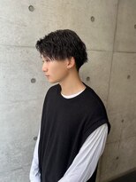 リール(rire)&nbsp;rireニュアンスパーマカルマパーマベリーショートダークアッシュ