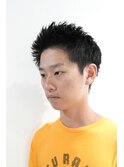 メンズカットアップバングダークアッシュ0905