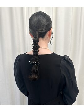 ボタン ハカタ(VOTAN hakata) 【博多美容室/坂本早苗】タイトアレンジ/編みおろし/ヘアセット