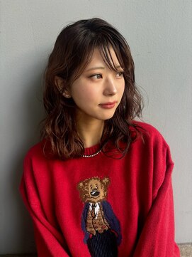 デュールイースト(Duul East) ピンクブラウン×ウェーブ