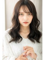 カバーヘア イヴ 戸頭店(COVER HAIR EVE)&nbsp;大人可愛い黒髪アッシュ韓国風巻きウェーブパーマZ戸頭30代40代