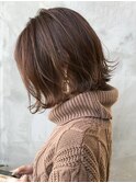 【GEEKS渋谷】伸ばしかけ/レイヤーボブ/ショコラピンク/20代30代