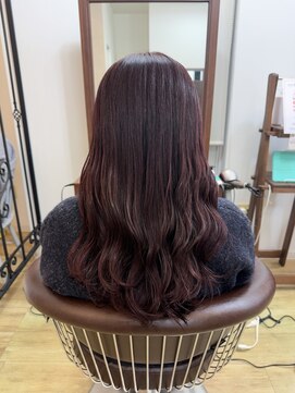 ジュエ ヘアー デザイン(Jue hair design) ボルドーカラー